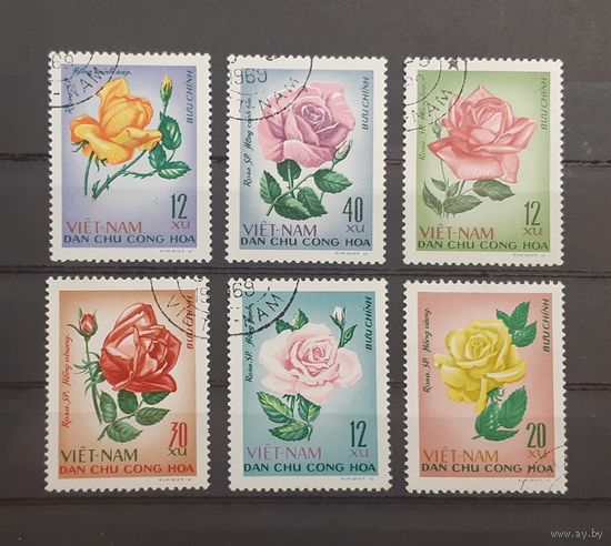 Вьетнам. 1967 год. Флора. Цветы. Розы