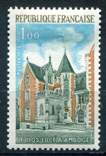 Франция - 1973г. - архитектура, туризм - 1 марка - полная серия, MH [Mi 1842]. #2-Fr-37-A-1
