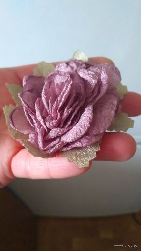 Брошь. Чайная роза.