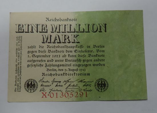 Один миллион марок 1923 г. Германия.