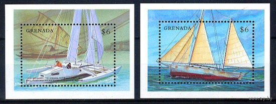 2001 Гренада. Парусные суда. 2 блока
