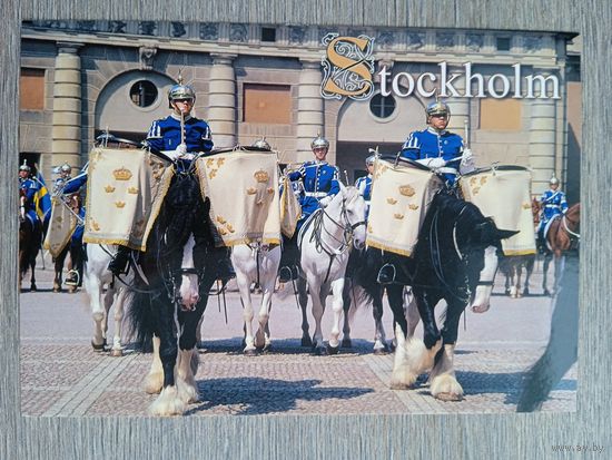 Этнография. Швеция, Стокгольм. Смена гвардии у королевского дворца