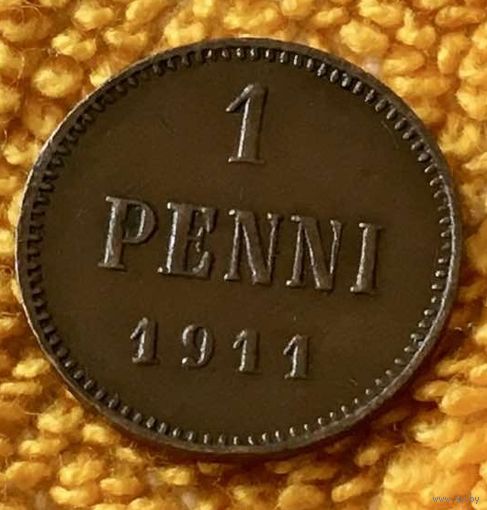 1 penni 1911 года
