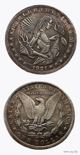 Сувенирная монета 1 доллар 1921 Богиня Исида