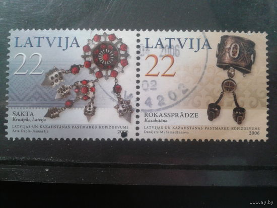 Латвия, 2006. Ювелирные изделия, сцепка