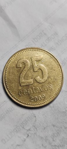 Аргентина 25 сентавос 2009