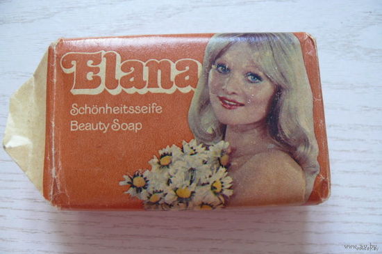 Мыло косметическое времен СССР. Elana, 100 г, производство ГДР, фабрика Riesa.