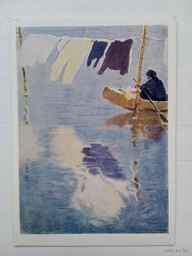 1958. Пономарев.На Красной реке. Из серии "Северный Вьетнам"