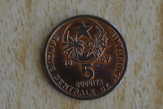 Мавритания 5 угий 2009 с 1 руб