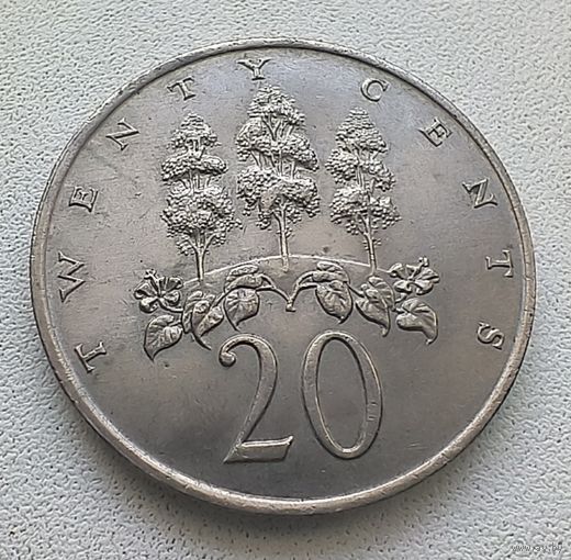 Ямайка 20 центов, 1969 6-9-25