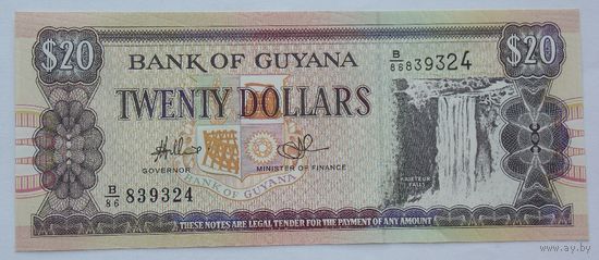 Гайана 20 долларов 1996