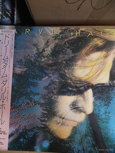 DARYL HALL  "THREE HEARTS IN THE HAPPY ENDING MACHINE" 1986 LP GATEFOLD,  JAPAN RCA RPL8349  - NM-