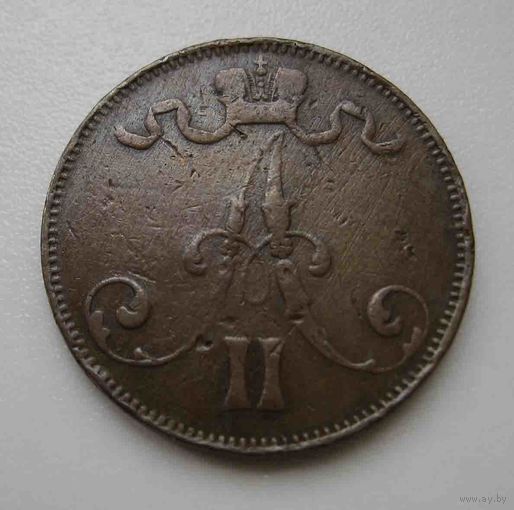 5 пенни pennia 1875