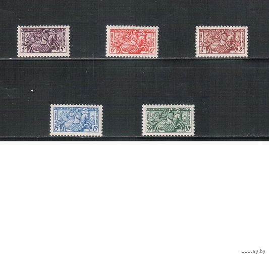 Монако-1955(Мих.497-501)  **   , Стандарт, Рыцари (полная серия)