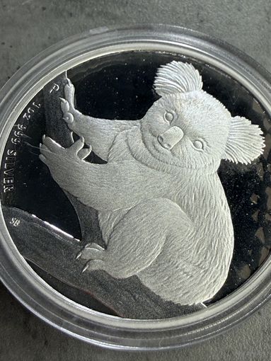1 доллар 2009г. Австралийская коала. Унция.СЕРЕБРО 999.Распродажа коллекции!!!