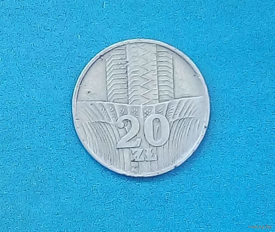 Распродажа!! 20 злотых Солидарность-1973-Y# 67.