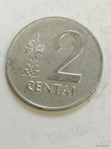 Литва 2 цента 1991