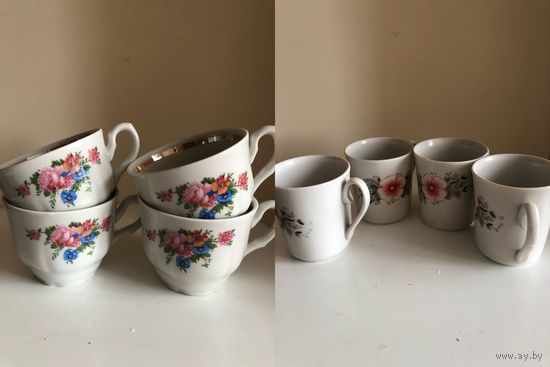 Наборы винтажных чашек Добрушский ФЗ