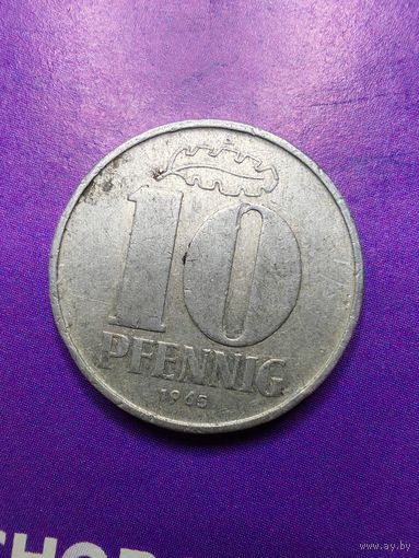 Германия ГДР 10 пфеннингов 1965 А