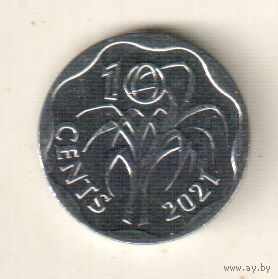 Эсватини (Свазиленд) 10 цент 2021