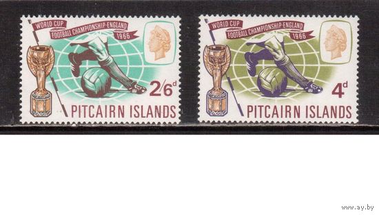 Питкерн-1966(Мих.60-61)  ** , Спорт, ЧМ-1966 по футболу, Английские колонии,