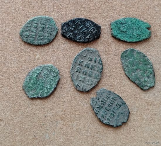 Лот чешуи медной.