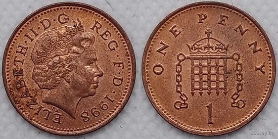 1 пенни 1998г Великобритания XF