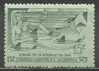 Аргентина. Авиационная выставка. Буэнос Айрес. 1946г. Mi#530.