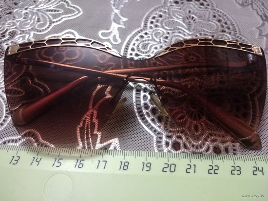 Очки солнцезащитные. bvlgari. Позолота