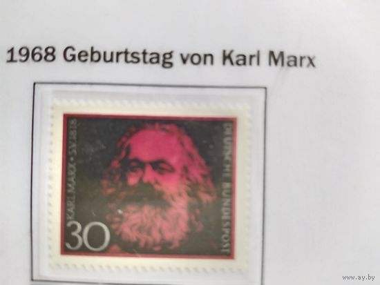 ФРГ 1968  К.Маркс