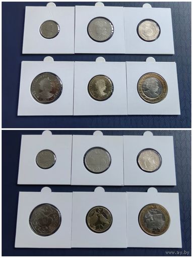 Распродажа !!! Остров Мэн 6 монет (5, 10, 20, 50 пенсов, 1, 2 фунта) 2017 г. UNC