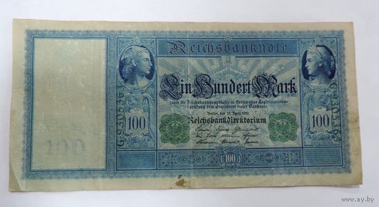 100 марок 1910 г. Германия.