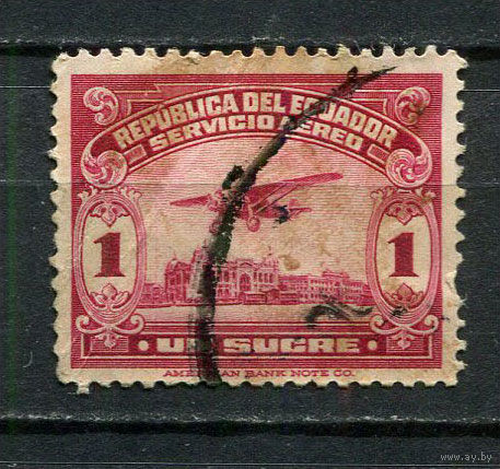 Эквадор - 1930 - Авиация 1S - [Mi.291] - 1 марка. Гашеная.  (Лот 32JE)-TG2P13