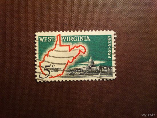 США 1963 г.100-летие со дня образования штата Западная Вирджиния./14а/