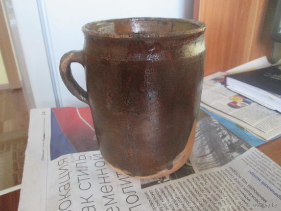 Кружка керамическая.Старинная.
