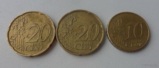 Набор монет - Евроценты (цена за все)