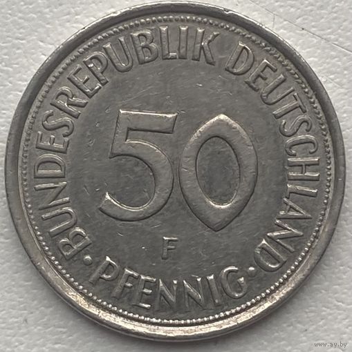 Германия 50 пфеннигов 1984 г. F