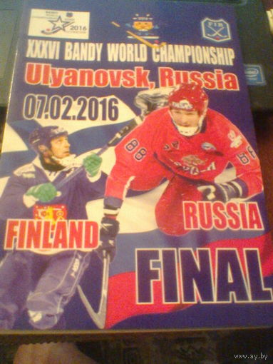 07.02.2016--Россия--Финляндия--финал Ч.Мира по хоккею с мячом