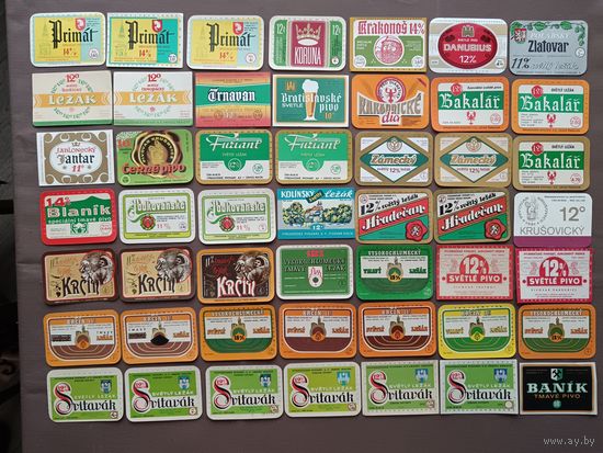 Пивные этикетки из Европы по 50 копеек, все разные, цена за 1 шт., ю-987 (3488)