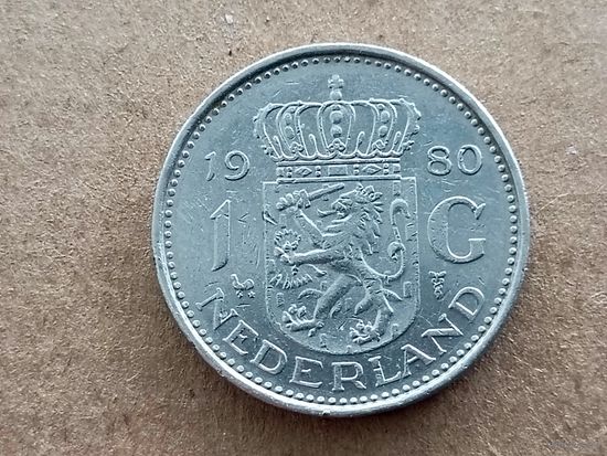 Нидерланды 1 гульден, 1980г. (D-111)