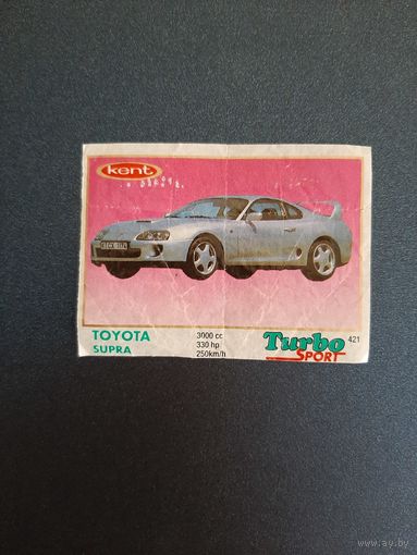 Вкладыш TURBO SPORT, ТУРБО СПОРТ мята. В коллекцию.