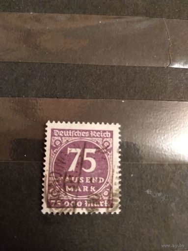 1923 Германия Рейх мих276 оценка 14 евро концовка серии (2-15)