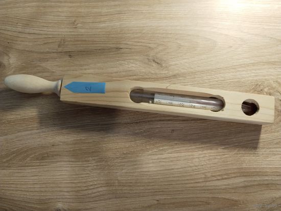 Термометр для ванн деревянный 2, 1953 г.в.