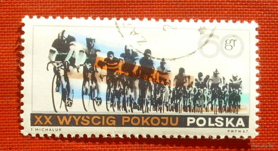 Польша. Велоспорт. ( 1 марка ) 1967 года. 5-6.