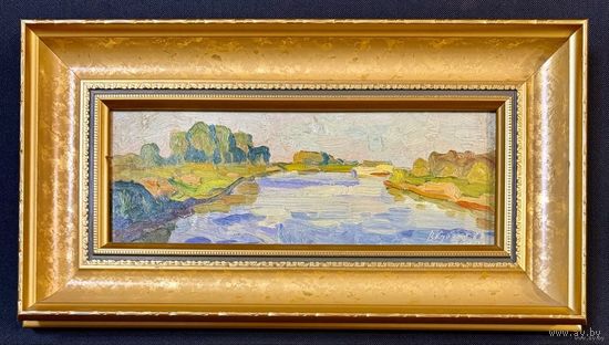 Кубарев В.Г. Этюд. Картон, масло. Размер 23х42 см.