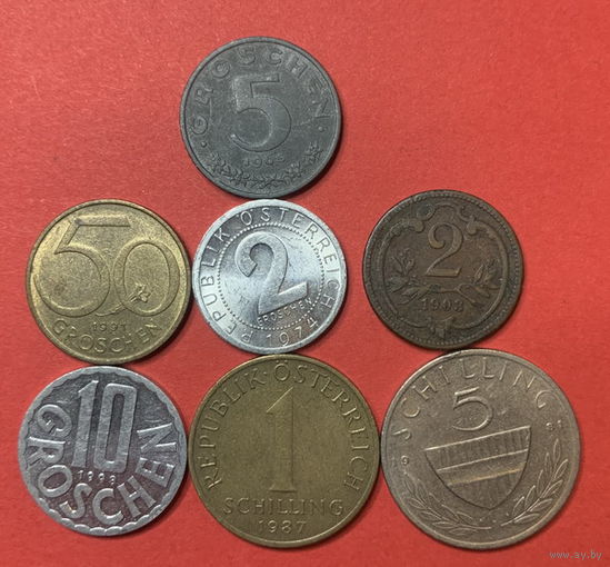 Австрия 7 монет