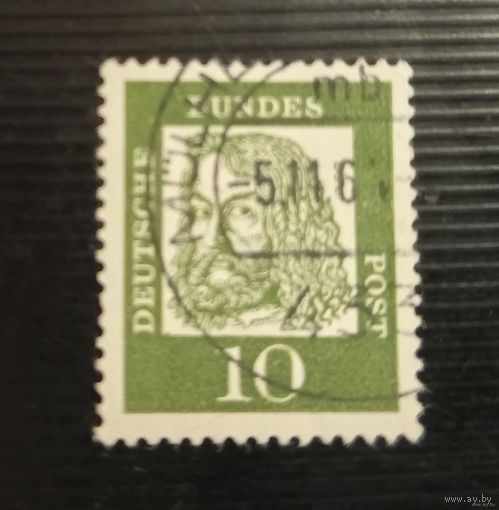 Марка ФРГ - 1960 - известные люди