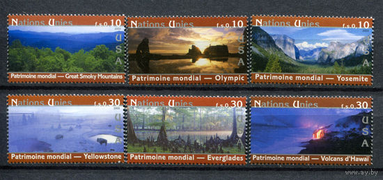ООН (Женева) - 2003г. - Всемирное наследие ЮНЕСКО. Архитектура - полная серия, MNH [Mi 475-480] - 6 марок