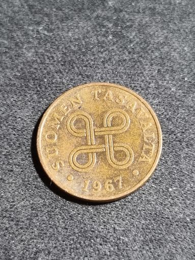 Финляндия 1 пенни 1967