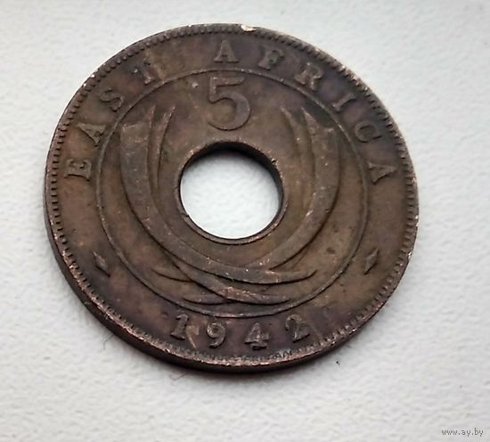 Британская Восточная Африка 5 центов, 1942 3-1-6
